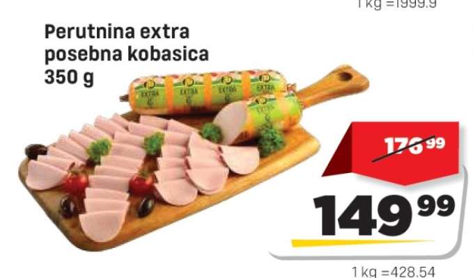 Perutnina extra posebna kobasica 350 g