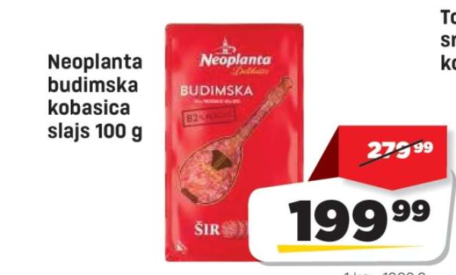 Neoplanta budimska kobasica slajs 100 g
