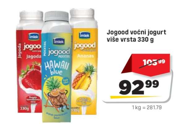 Jogood voćni jogurt više vrsta 330 g