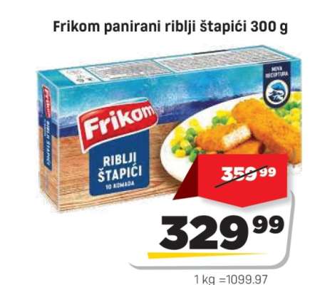 Frikom panirani riblji štapići 300 g
