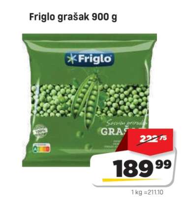 Friglo grašak 900 g