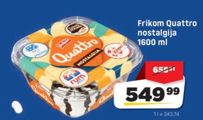 Frikom Quattro nostalgija 1600 ml