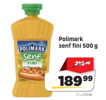 Polimark Senf fini 500 g