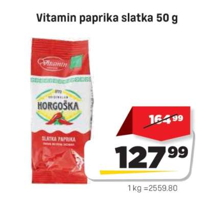 Vitamin Paprika slatka 50 g