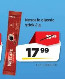 Nescafe classic stick 2 g