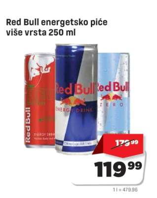 Red Bull energetsko piće više vrsta 250 ml