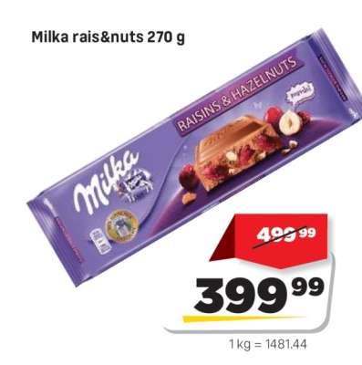 Milka rais&nuts 270 g