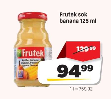 Frutek sok banana 125 ml