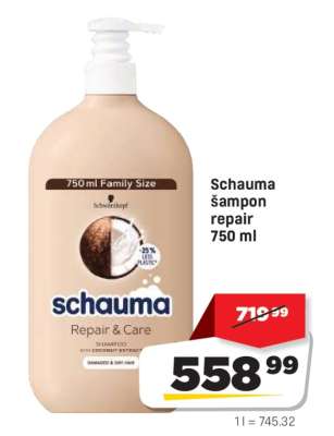 Schauma šampon repair 750 ml