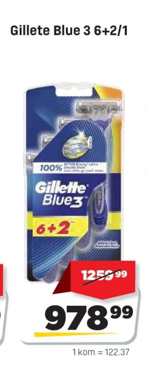 Gillette Blue 3 6+2/1