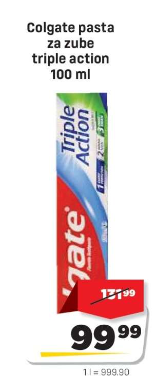 Colgate pasta za zube triple action 100 ml