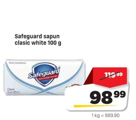 Safeguard sapun clasic white 100 g
