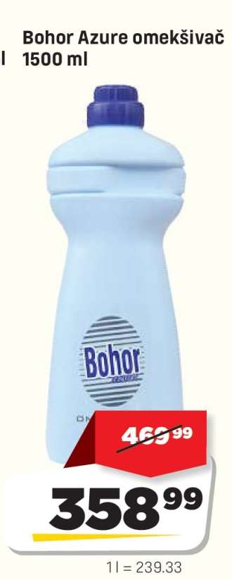 Bohor Azure omekšivač 1500 ml