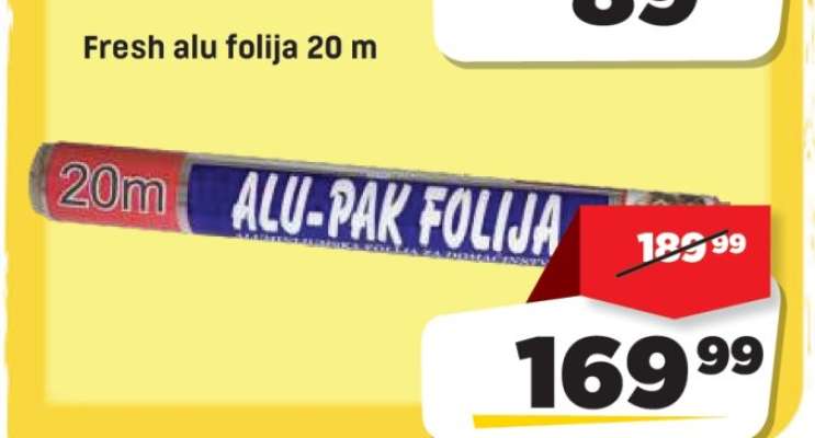 Fresh alu folija 20 m