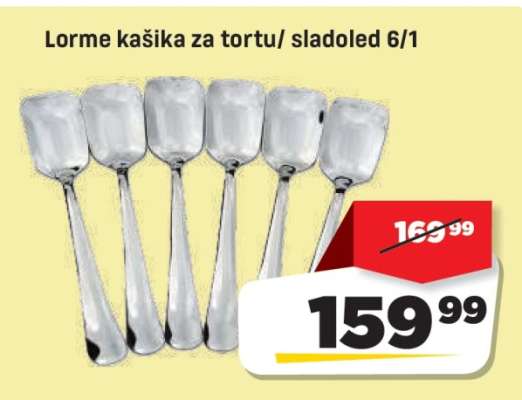 Lorme kašika za tortu/sladoled 6/1