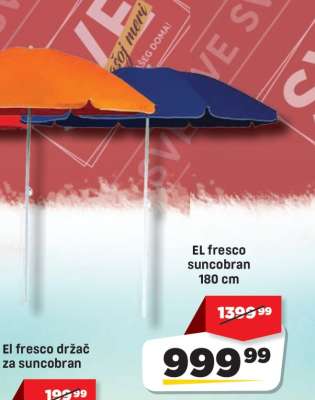 EL fresco suncobran 180 cm