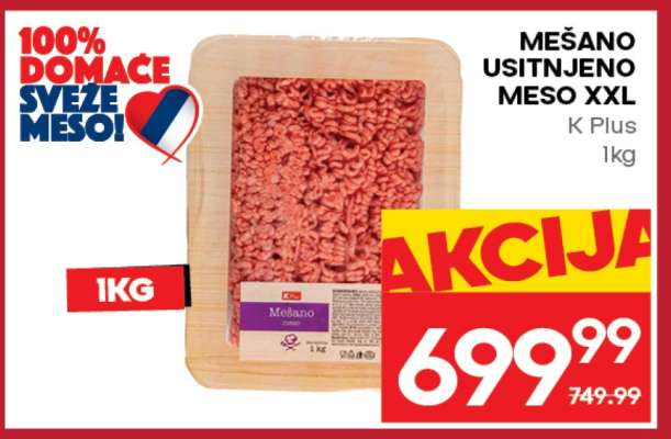 MEŠANO USITNJENO MESO XXL