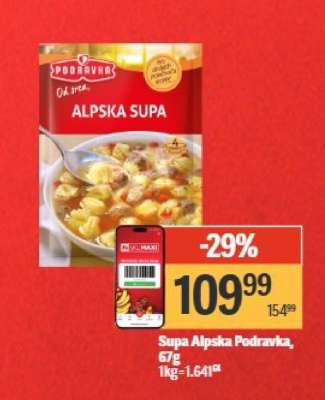 Supa Alpska Podravka, 67g