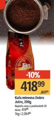 Kafa mlevena Dobro jutro, 200g