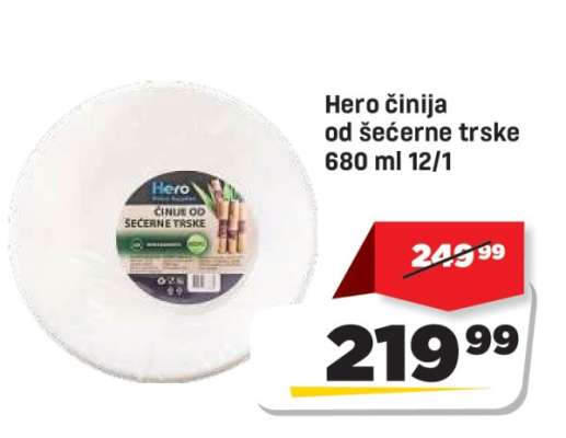 Hero činija od šećerne trske