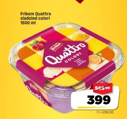 Frikom Quattro sladoled colori