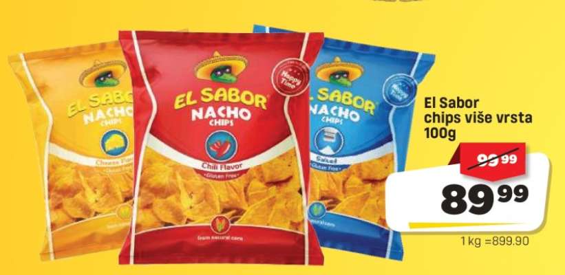El Sabor chips više vrsta 100g