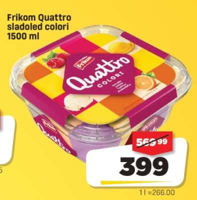 Frikom Quattro sladoled colori 1500 ml