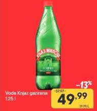 Voda Knjaz gazirana