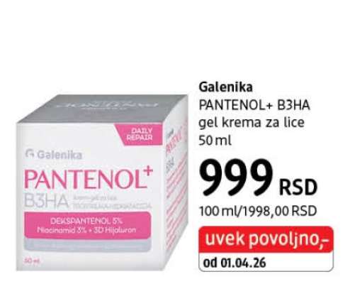 Galenika PANTENOL+ B3HA
