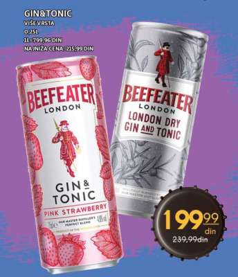 BEEFEATER LONDON GIN & TONIC