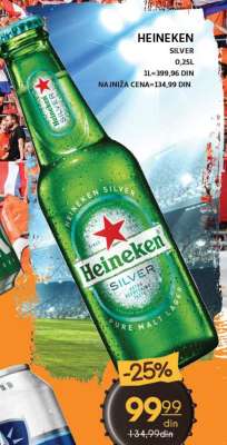 HEINEKEN SILVER 0,25L