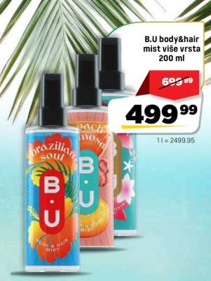 B.U body&hair mist
