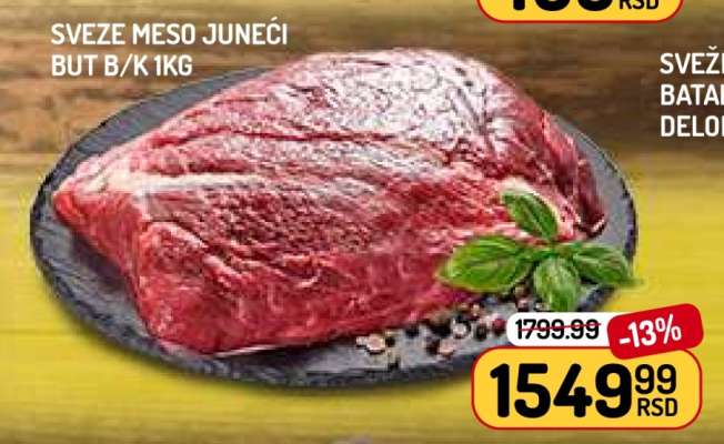 SVEŽE MESO JUNEĆI BUT B/K 1KG