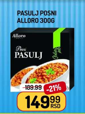 Pasulj Posni Alloro 300g
