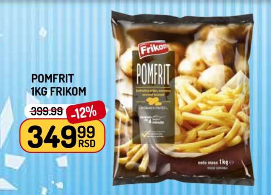 Pomfrit 1kg Frikom