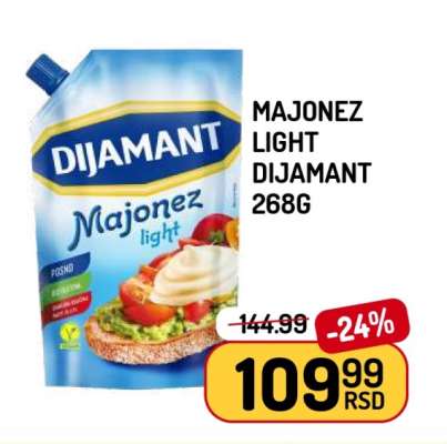 Majonez light Dijamant 268g