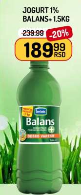 Jogurt 1% Balans+ 1.5kg