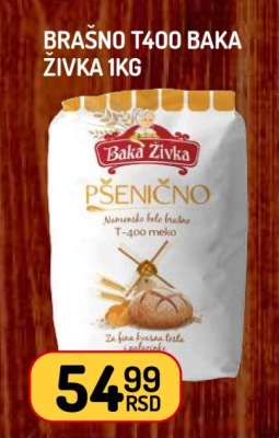 Brašno T400 Baka Živka 1kg