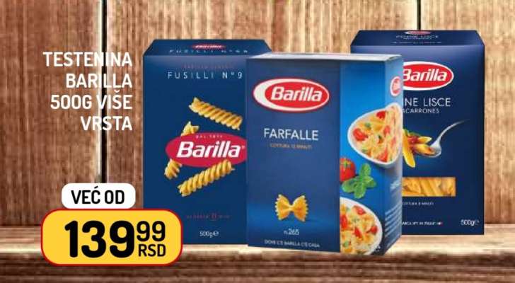 Testenina Barilla 500g više vrsta