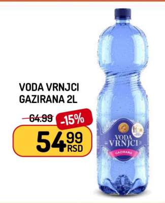 Voda Vrnjci Gazirana 2L