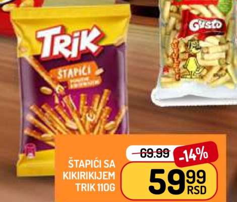 Štapići sa kikirikijem Trik 110g