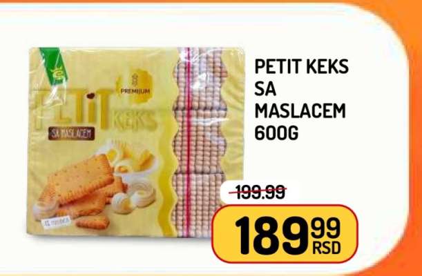 Petit keks sa maslacem 600g