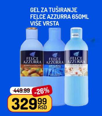 Felce Azzurra Gel za tuširanje 650ml