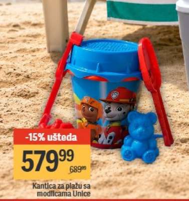 Kantica za plažu sa modlicama Unice