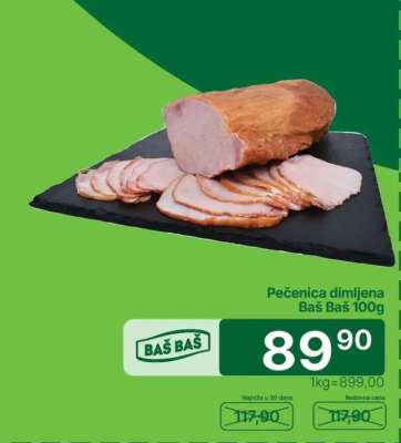 Pečenica dimljena Baš Baš 100g