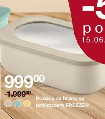 Posuda za hranu sa poklopcem FREEZER