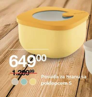 Posuda za hranu sa poklopcem S