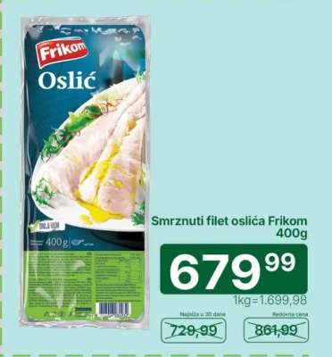 Smrznuti filet oslića Frikom