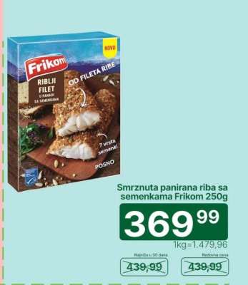 Frikom Riblji Filet u Panadi sa Semenkama
