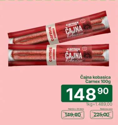 ČAJNA KOBASICA Carnex 100g